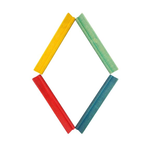 Vintage Parker Brothers Keyword Game Tile Holders Set Of 4 Wood Replacement 1953 - Picture 3 of 5